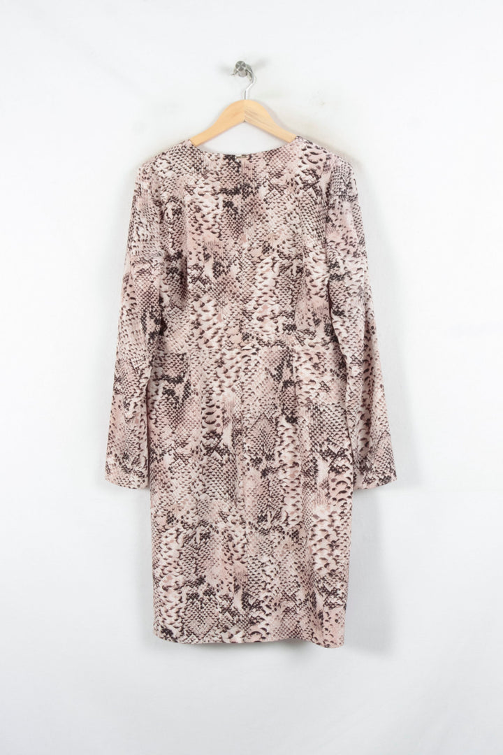 Robe Imprimée Beige et Marron - Taille M/38 de la marque Liu Jo | PARAD68712 - Vendu par Paradigme - Image 4