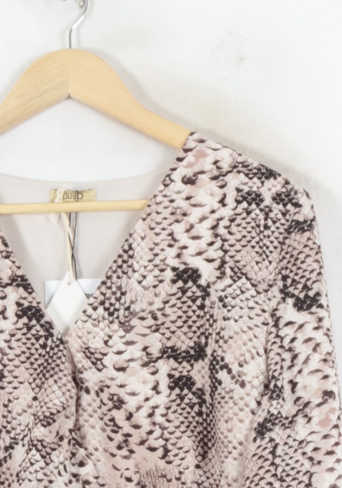 Robe Imprimée Beige et Marron - Taille M/38 de la marque Liu Jo | PARAD68712 - Vendu par Paradigme - Image 3