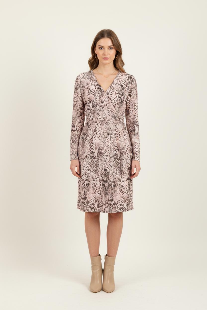 Robe Imprimée Beige et Marron - Taille M/38 de la marque Liu Jo | PARAD68712 - Vendu par Paradigme - Image 1