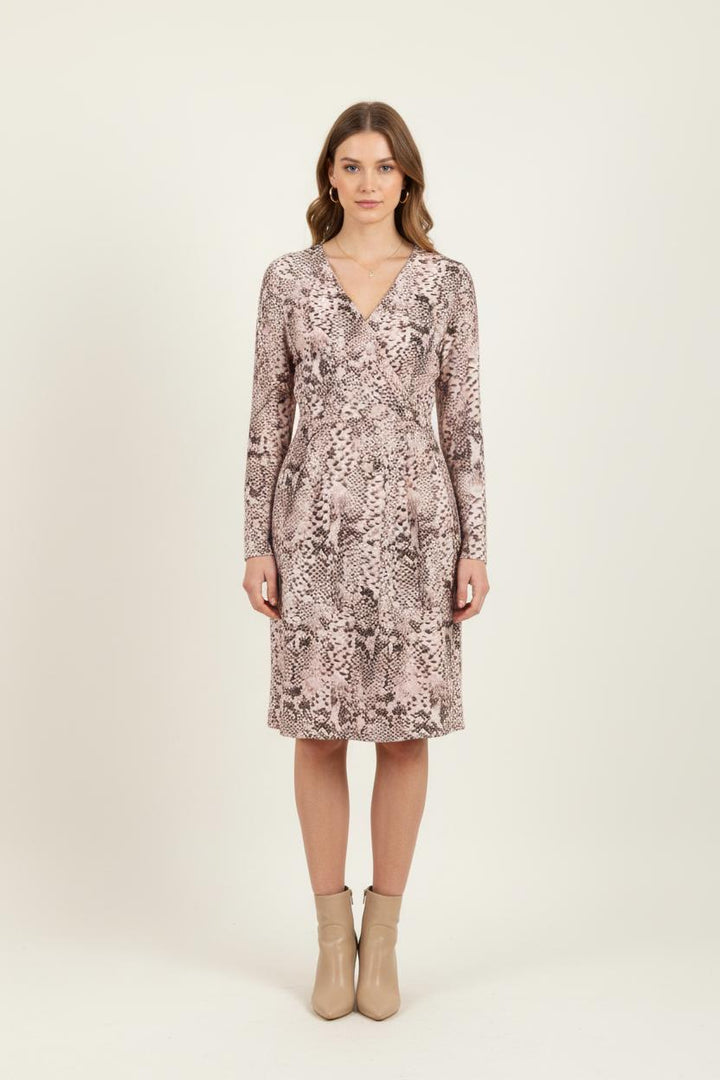 Robe Imprimée Beige et Marron - Taille M/38 de la marque Liu Jo | PARAD68712 - Vendu par Paradigme - Image 1