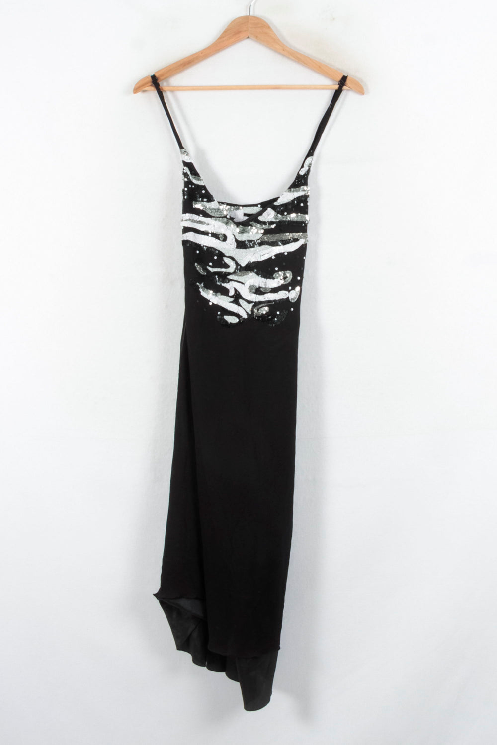 Robe Longue Noire et Argentée - Taille S/36 de la marque Marina Rinaldi | PARAD68720 - Vendu par Paradigme - Image 2