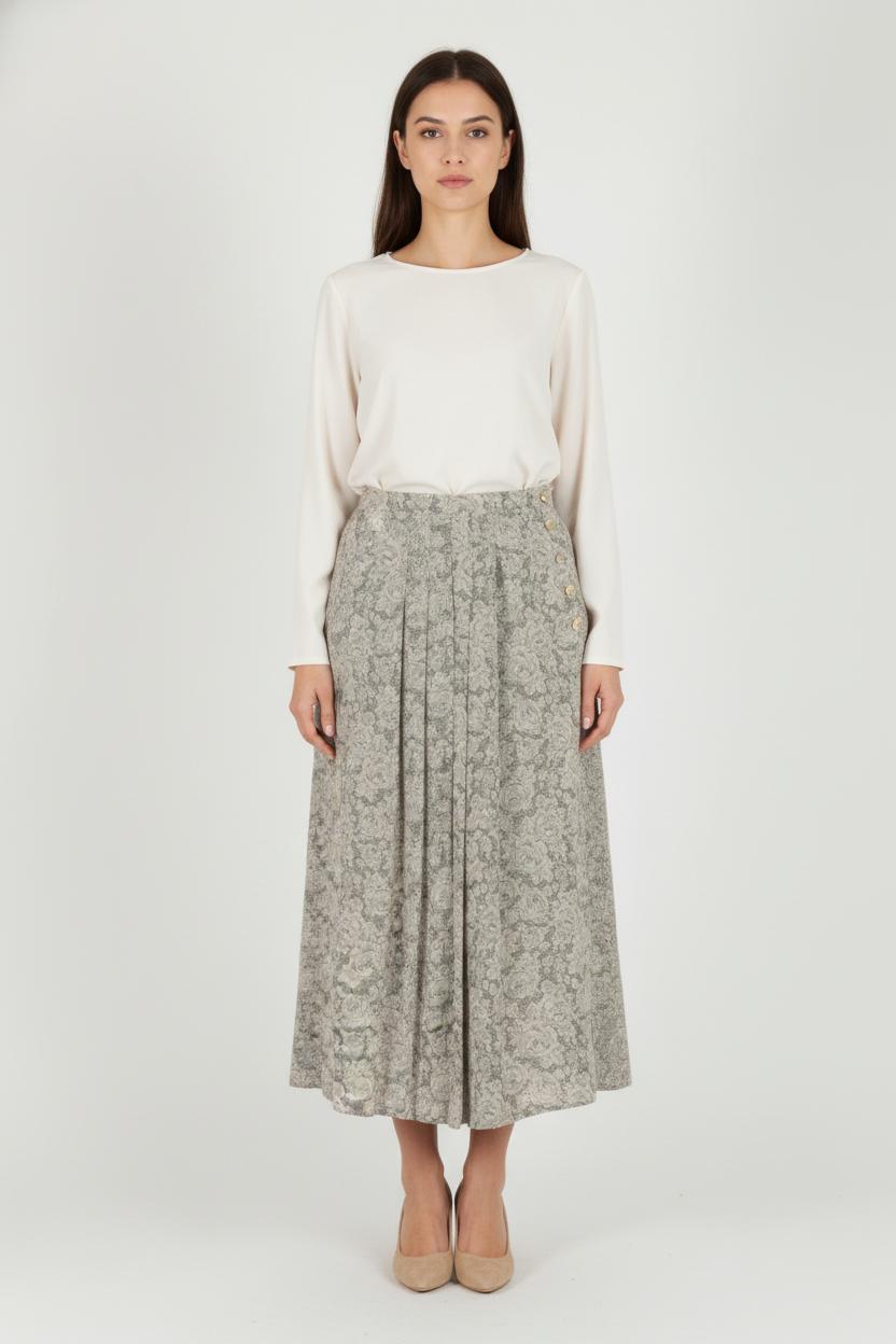 Jupe Longue Plissée Beige - Taille S/36 de la marque Marina Rinaldi | PARAD68721 - Vendu par Paradigme - Image 1