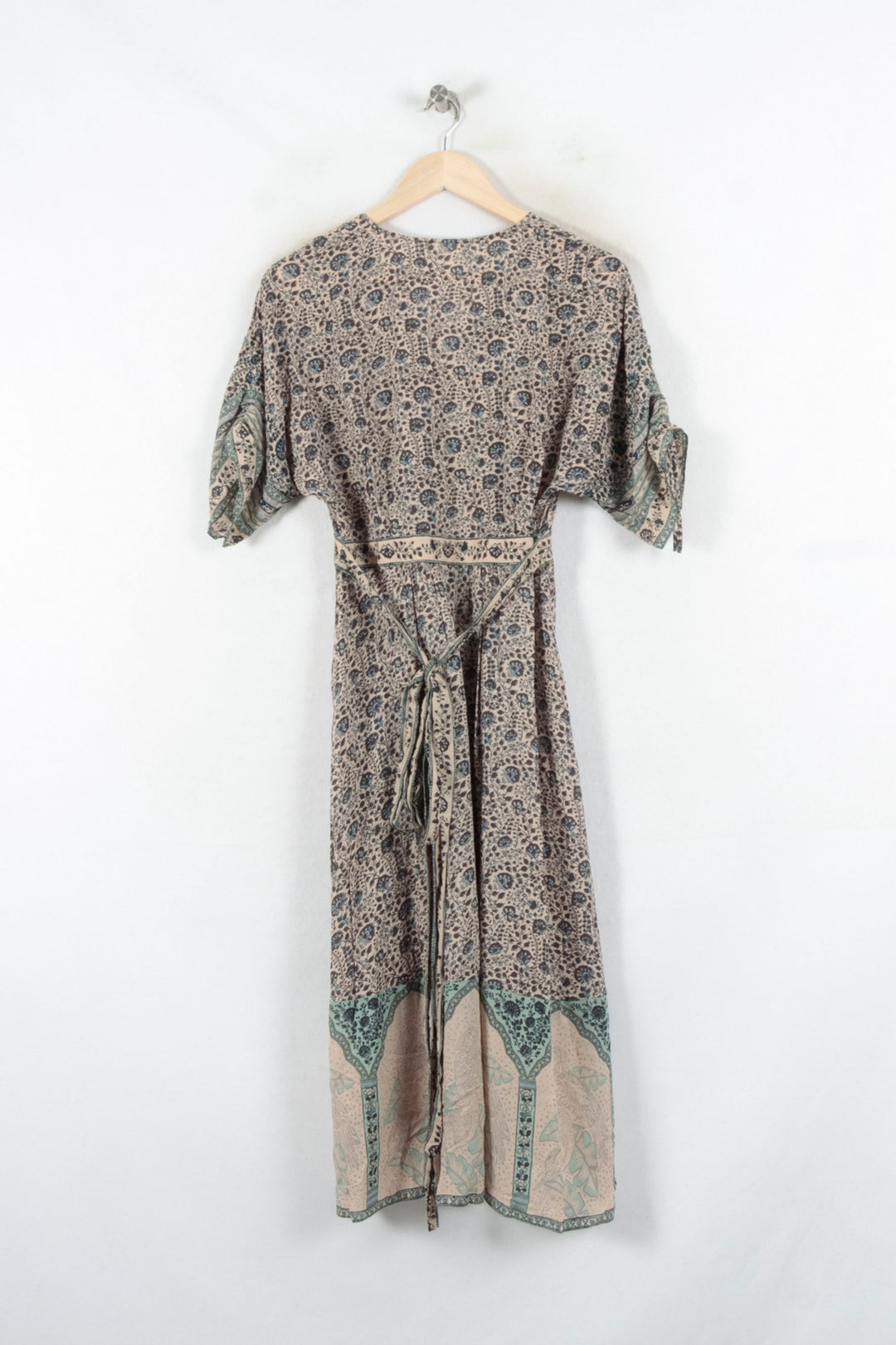 Robe Midi Beige et Vert - Taille M/38 de la marque ba&sh | PARAD68724 - Vendu par Paradigme - Image 4