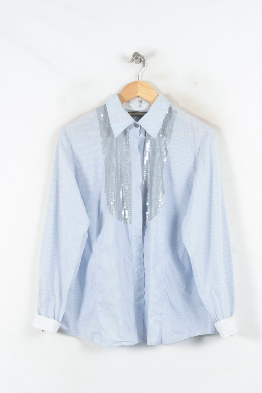 Chemise Bleue - Taille M/38 de la marque Marina Rinaldi | PARAD68730 - Vendu par Paradigme - Image 2