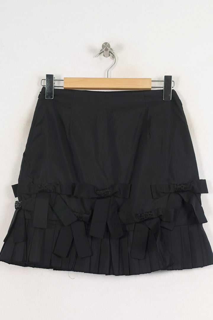 Jupe Plissée Noire - Taille S/36 de la marque Derhy | PARAD68737 - Vendu par Paradigme - Image 4