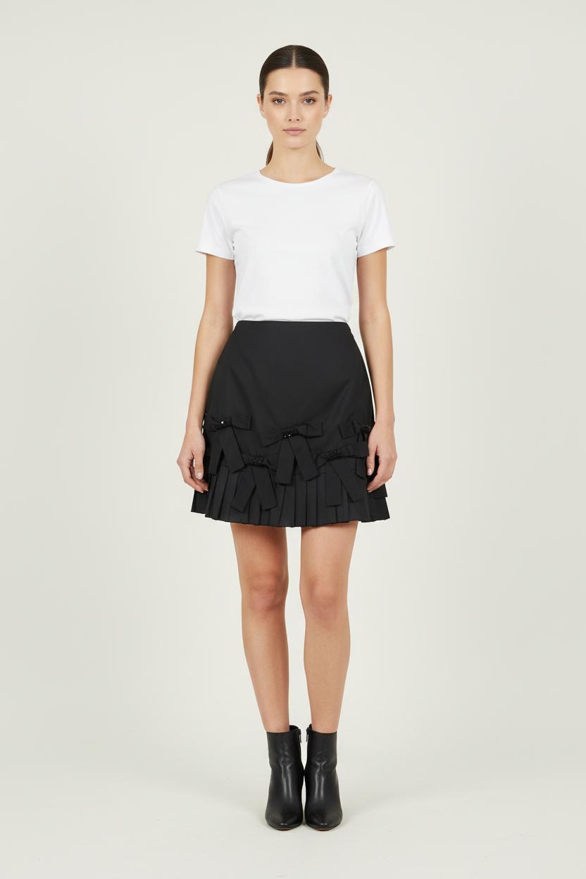 Jupe Plissée Noire - Taille S/36 de la marque Derhy | PARAD68737 - Vendu par Paradigme - Image 1