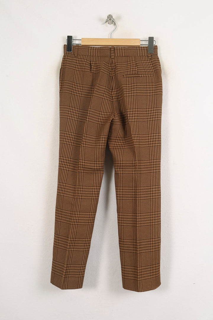 Pantalon Carreaux Marron - Taille S/36 de la marque Maje | PARAD68746 - Vendu par Paradigme - Image 4