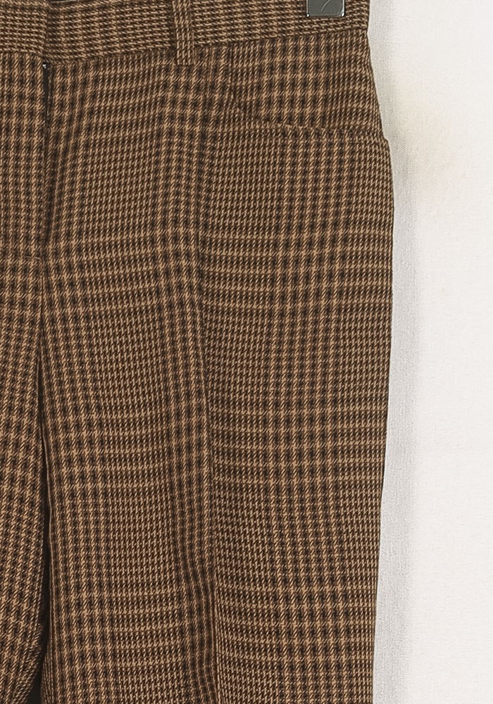 Pantalon Carreaux Marron - Taille S/36 de la marque Maje | PARAD68746 - Vendu par Paradigme - Image 3