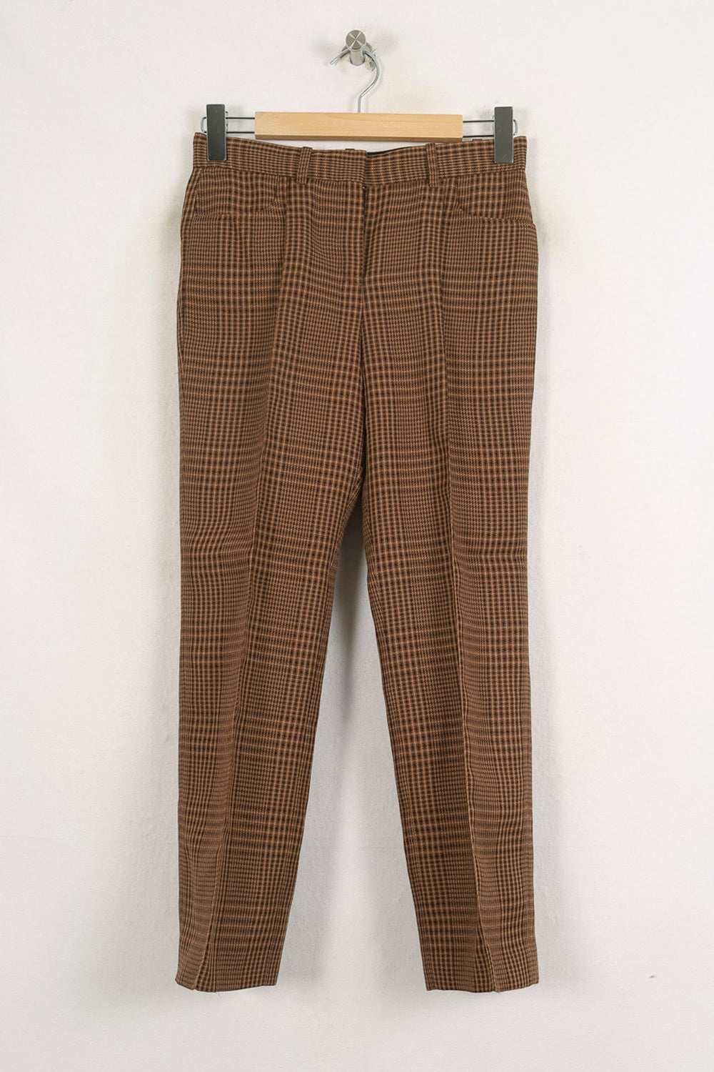 Pantalon Carreaux Marron - Taille S/36 de la marque Maje | PARAD68746 - Vendu par Paradigme - Image 2
