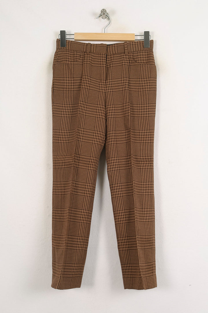 Pantalon Carreaux Marron - Taille S/36 de la marque Maje | PARAD68746 - Vendu par Paradigme - Image 2