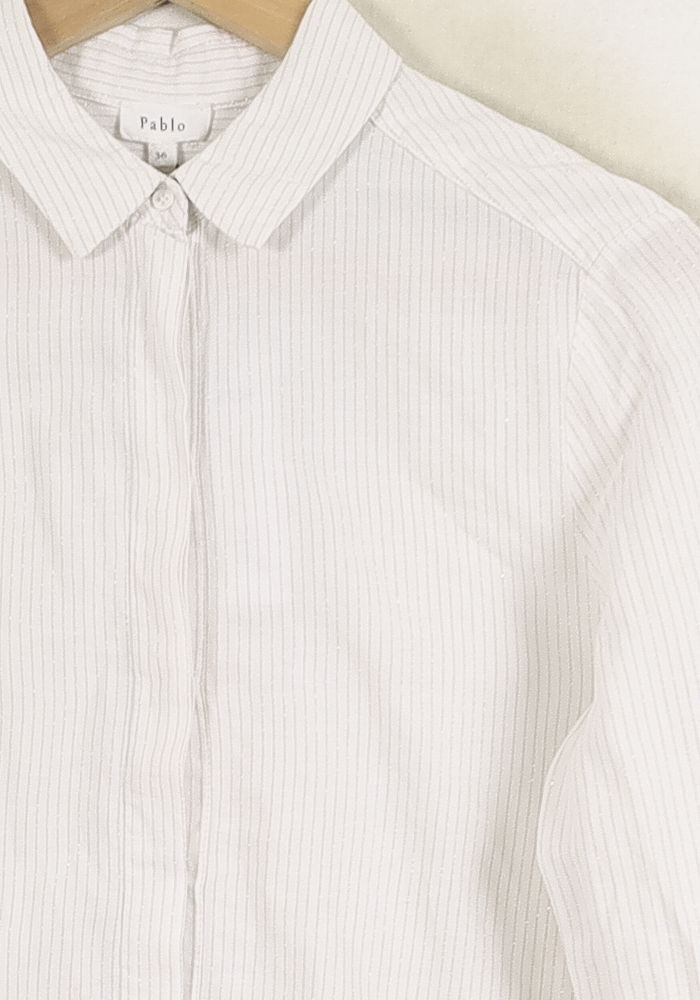 Chemise Blanche - Taille S/36 de la marque Pablo | PARAD68748 - Vendu par Paradigme - Image 3