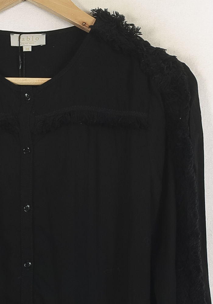 Blouse Noire - Taille S/36 de la marque Pablo | PARAD68751 - Vendu par Paradigme - Image 3