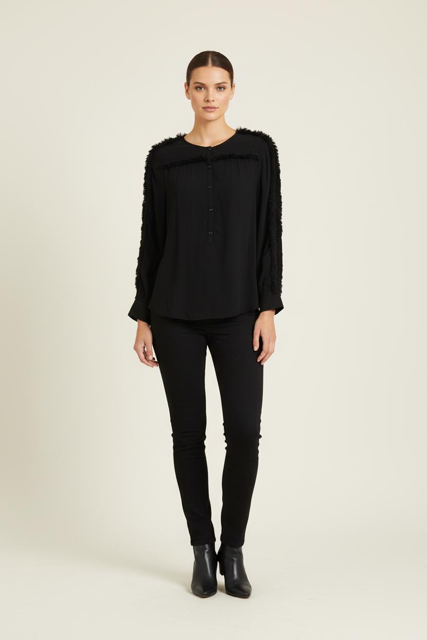 Blouse Noire - Taille S/36 de la marque Pablo | PARAD68751 - Vendu par Paradigme - Image 1