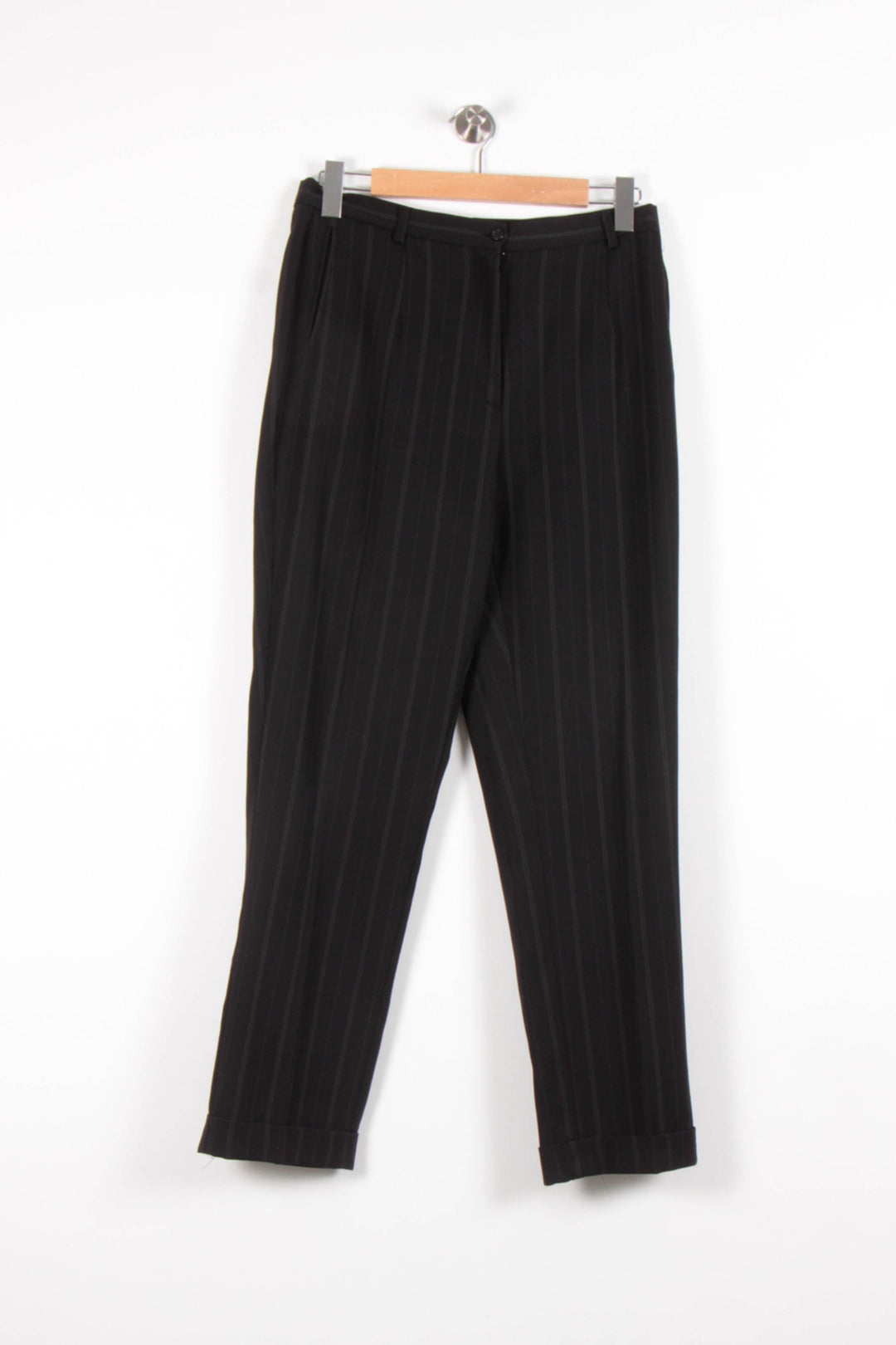 Pantalon À Rayures Noir - Taille XXL/44 de la marque Caroll | PARAD68759 - Vendu par Paradigme - Image 2