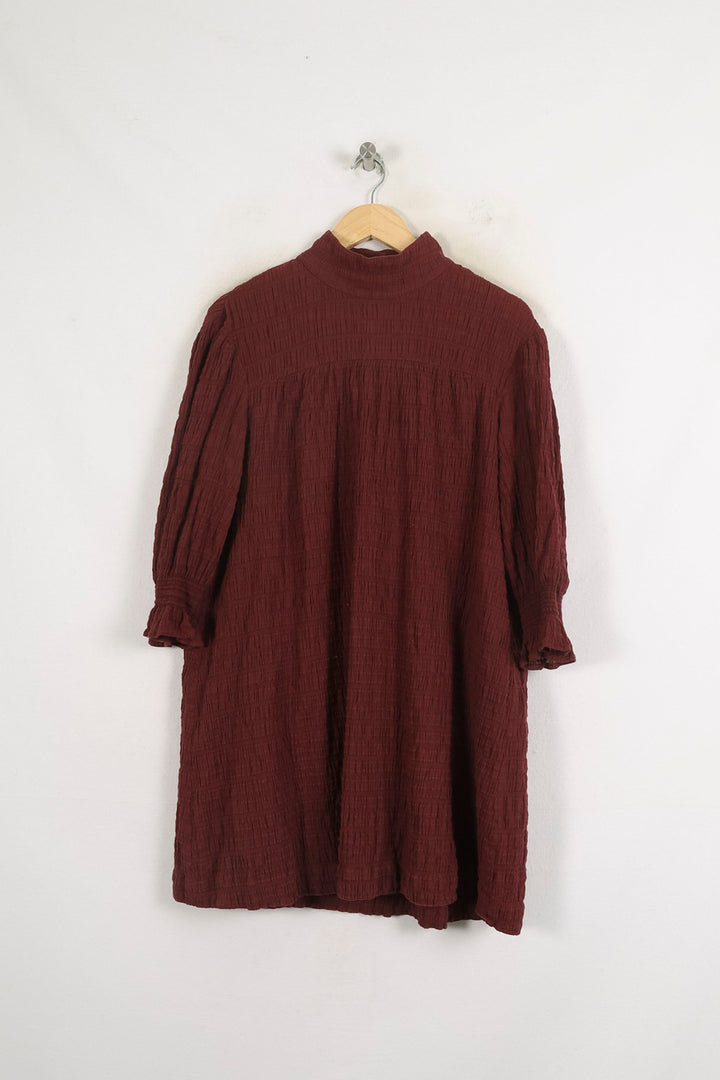 Robe Courte Bordeaux - Taille M/38 de la marque ba&sh | PARAD68776 - Vendu par Paradigme - Image 2