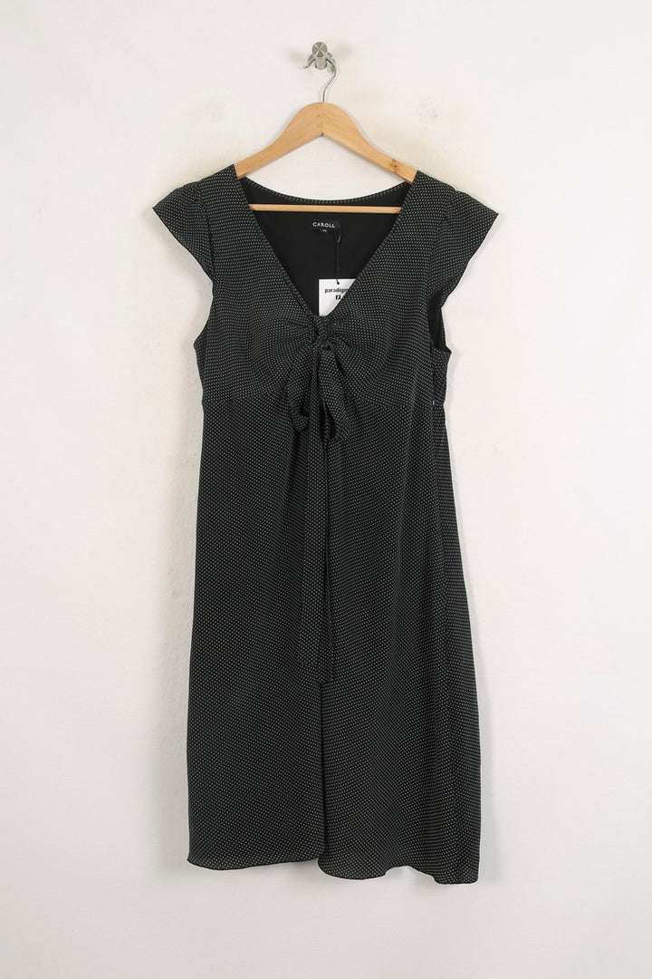 Robe Mi Longue Noire - Taille XXL/44 de la marque Caroll | PARAD68783 - Vendu par Paradigme - Image 2