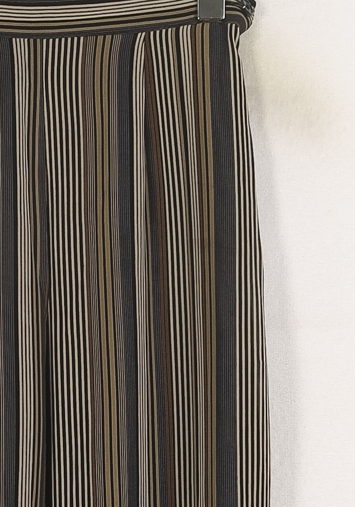 Pantalon Large Rayé Noir et Beige - Taille S/36 de la marque Caroll | PARAD68787 - Vendu par Paradigme - Image 3