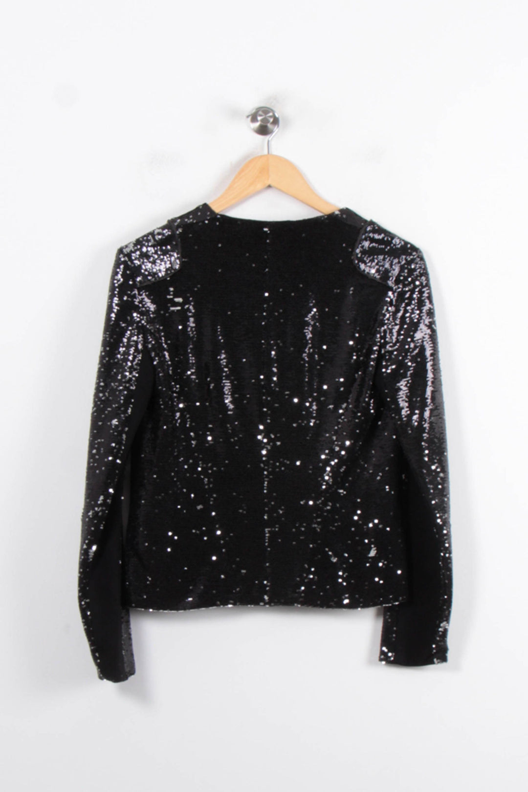 Veste Pailletée Noire - Taille S/36 de la marque Maje | PARAD68790 - Vendu par Paradigme - Image 4