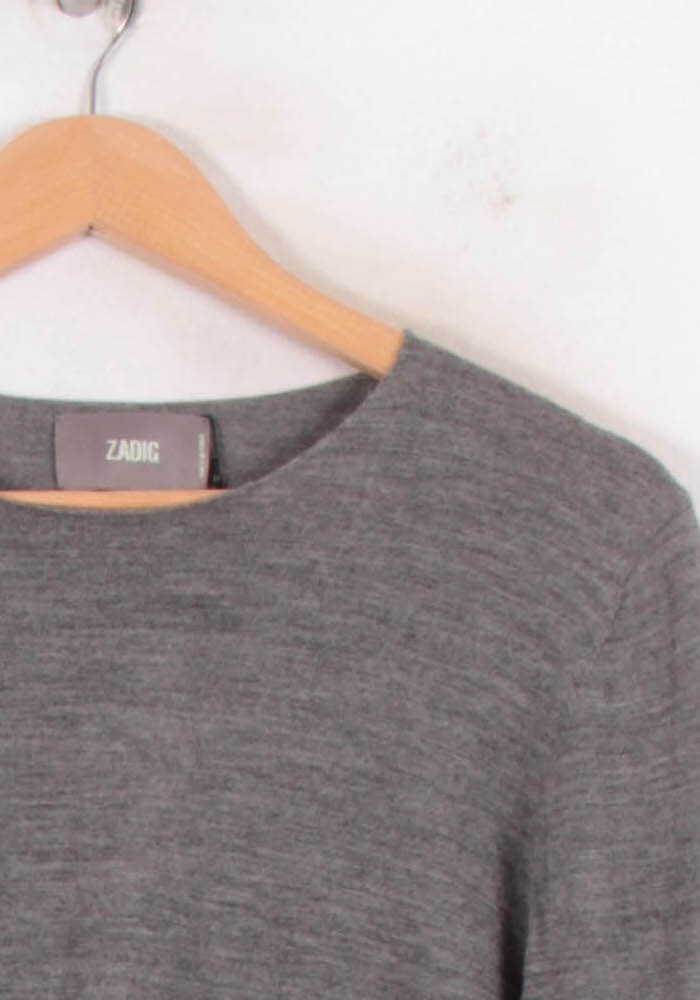 Pull Gris - Taille M/38 de la marque Zadig&Voltaire | PARAD68799 - Vendu par Paradigme - Image 3