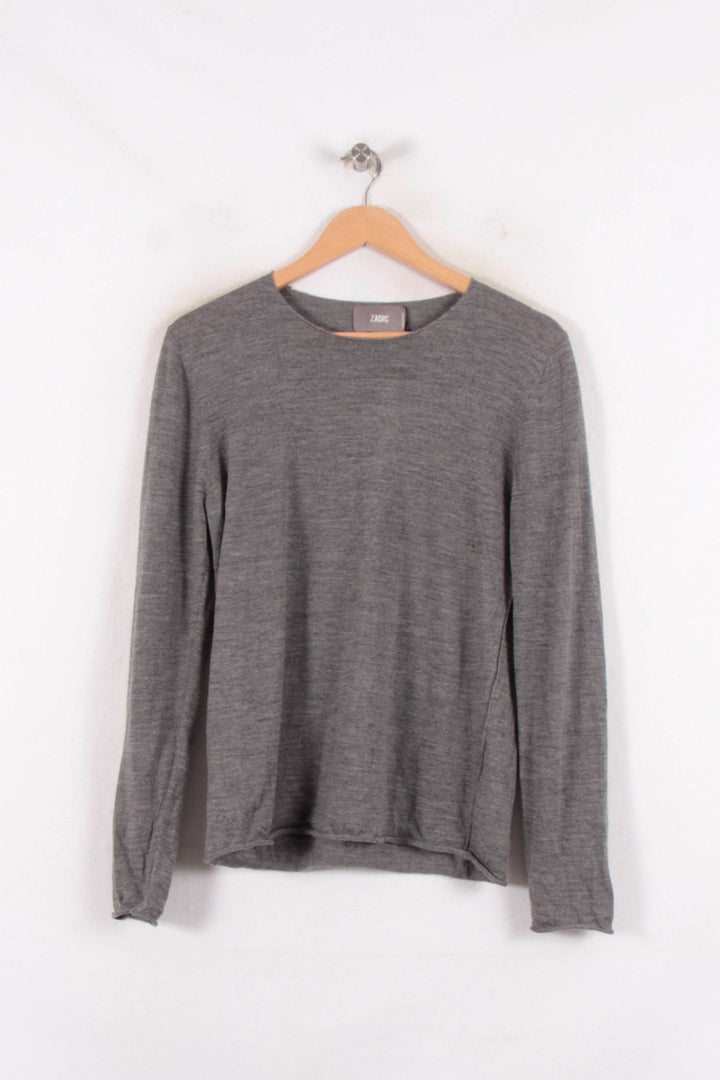 Pull Gris - Taille M/38 de la marque Zadig&Voltaire | PARAD68799 - Vendu par Paradigme - Image 2