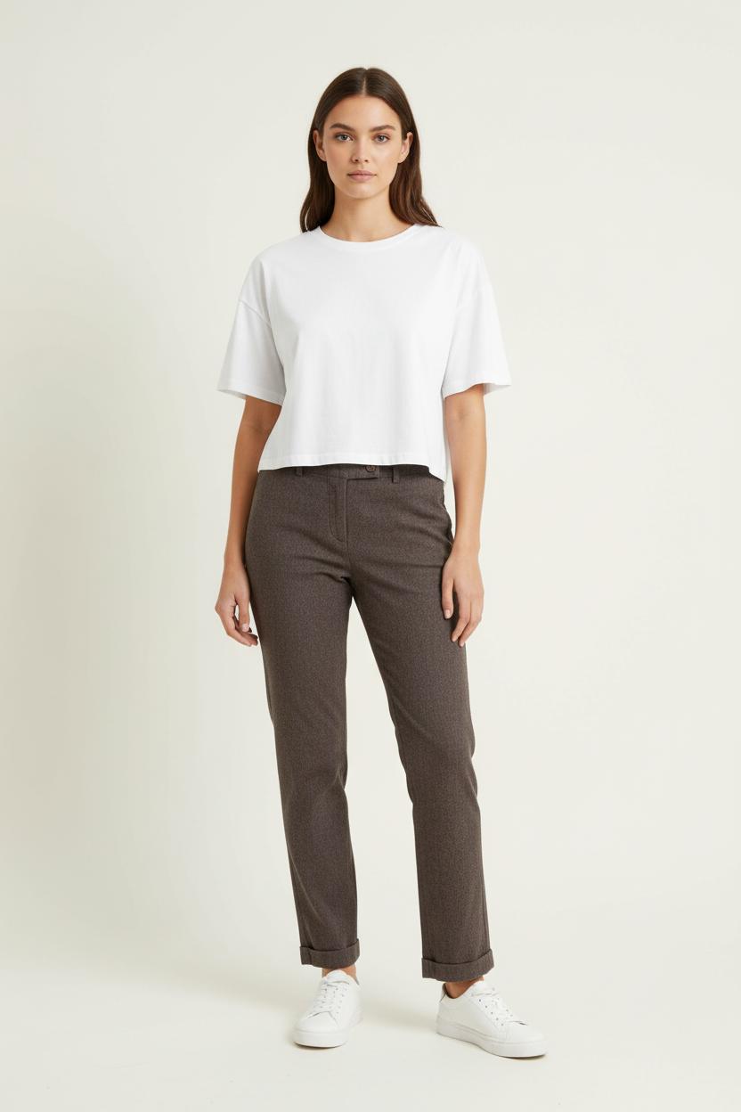 Pantalon Marron - Taille XL/42 de la marque La Fée Maraboutée | PARAD68811 - Vendu par Paradigme - Image 1