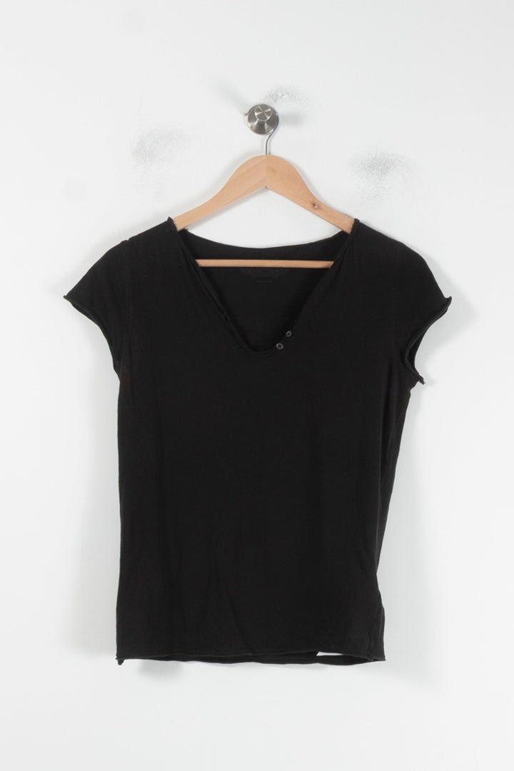 T-shirt Noir - Taille S/36 de la marque Zadig&Voltaire | PARAD68817 - Vendu par Paradigme - Image 2