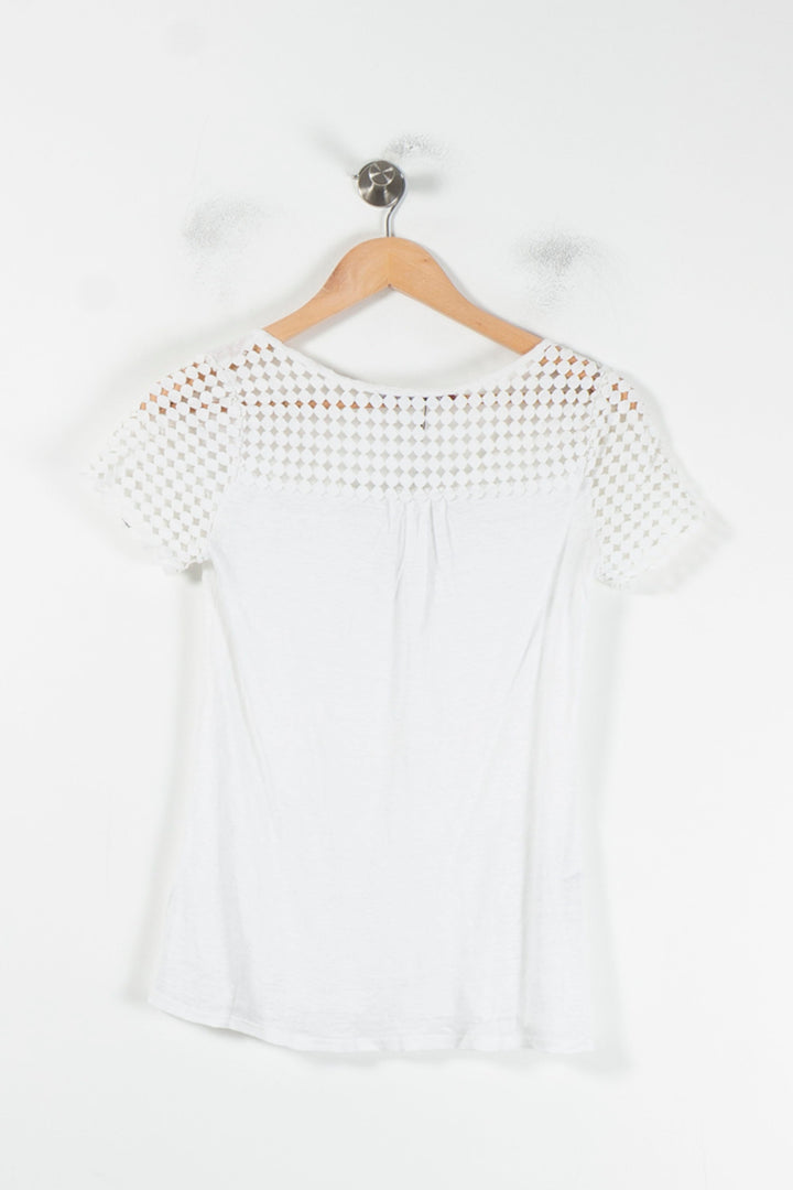 T-shirt Blanc - Taille L/40 de la marque Comptoir des Cotonniers | PARAD68818 - Vendu par Paradigme - Image 4