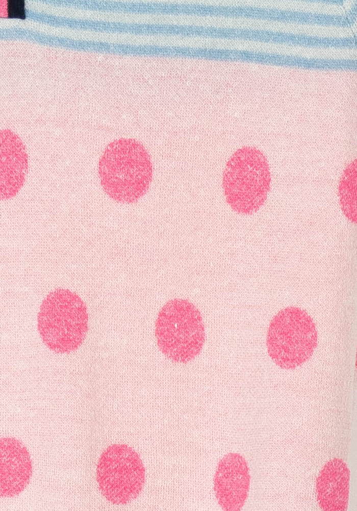 Polo Tricot Bleu et Rose - Taille S/36 de la marque Ines de la Fressange Paris | PARAD68828 - Vendu par Paradigme - Image 3