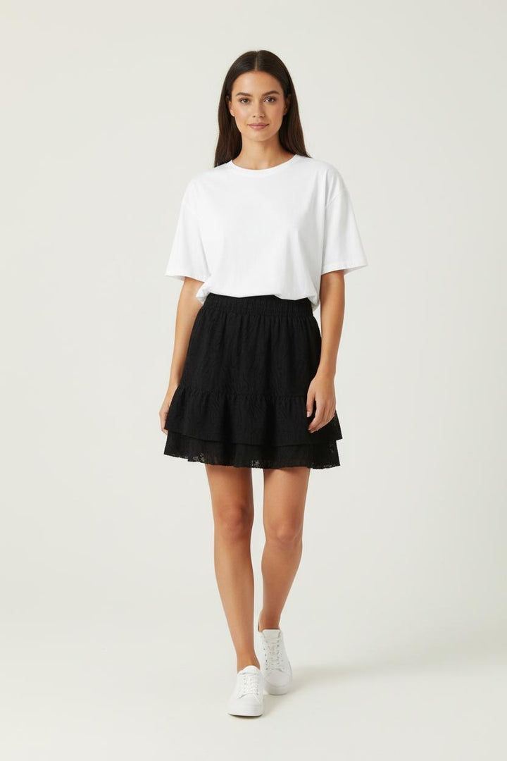 Jupe Volantée Noire - Taille S/36 de la marque Bérénice | PARAD68834 - Vendu par Paradigme - Image 1