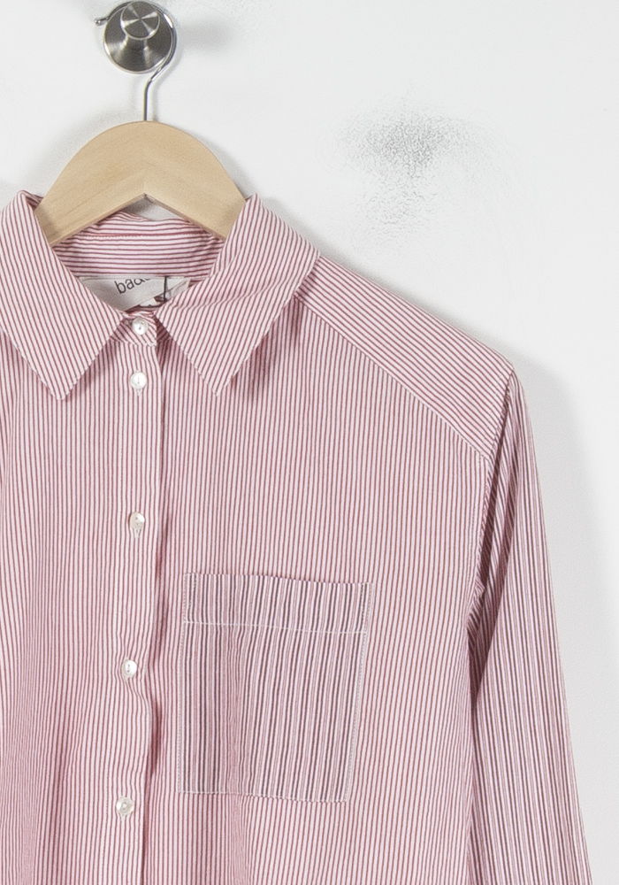 Chemise Rayée Rouge et Blanche - Taille XS/34 de la marque ba&sh | PARAD68835 - Vendu par Paradigme - Image 3