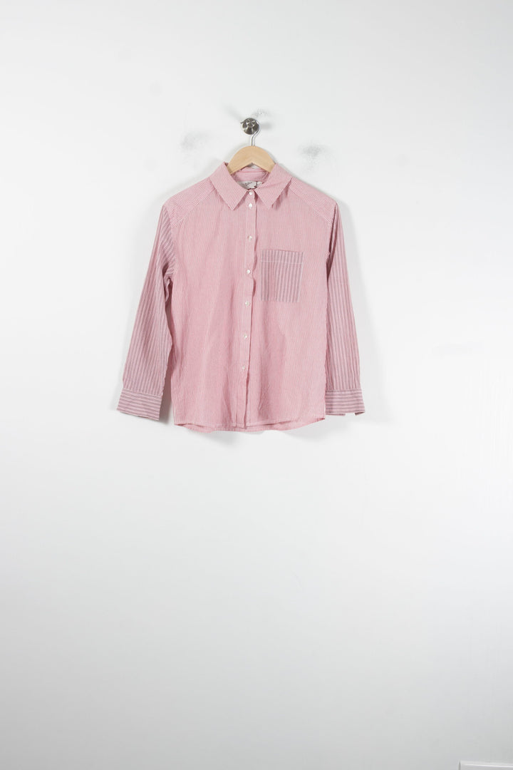 Chemise Rayée Rouge et Blanche - Taille XS/34 de la marque ba&sh | PARAD68835 - Vendu par Paradigme - Image 2