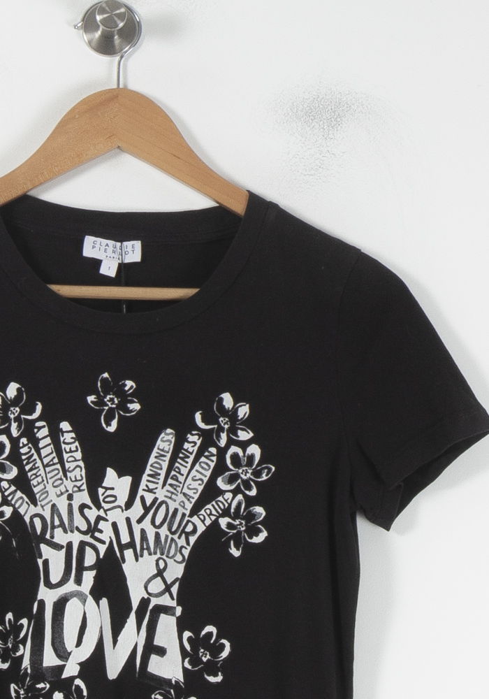 Tee-shirt Noir et Blanc - Taille S/36 de la marque Claudie Pierlot | PARAD68836 - Vendu par Paradigme - Image 3