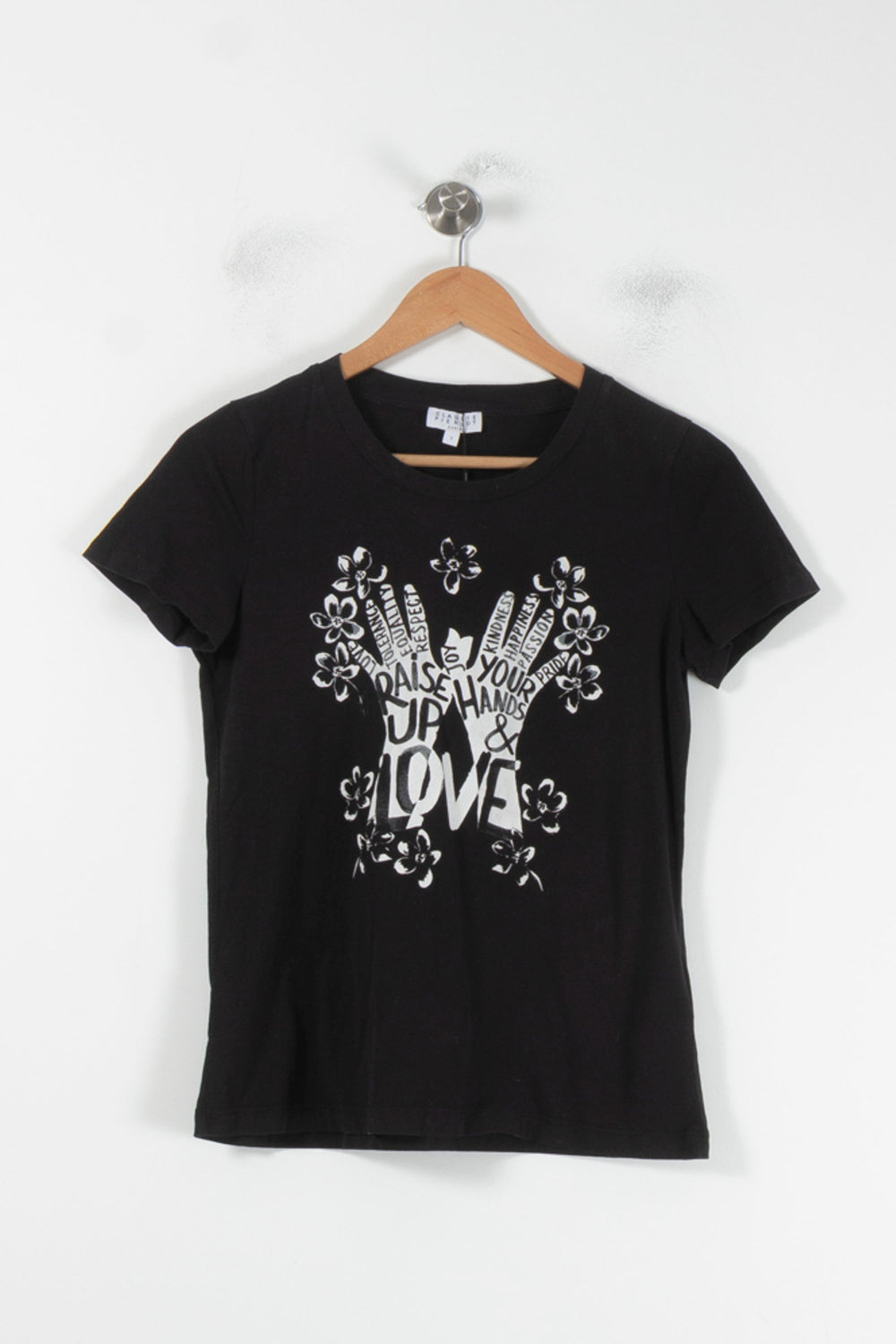 Tee-shirt Noir et Blanc - Taille S/36 de la marque Claudie Pierlot | PARAD68836 - Vendu par Paradigme - Image 2
