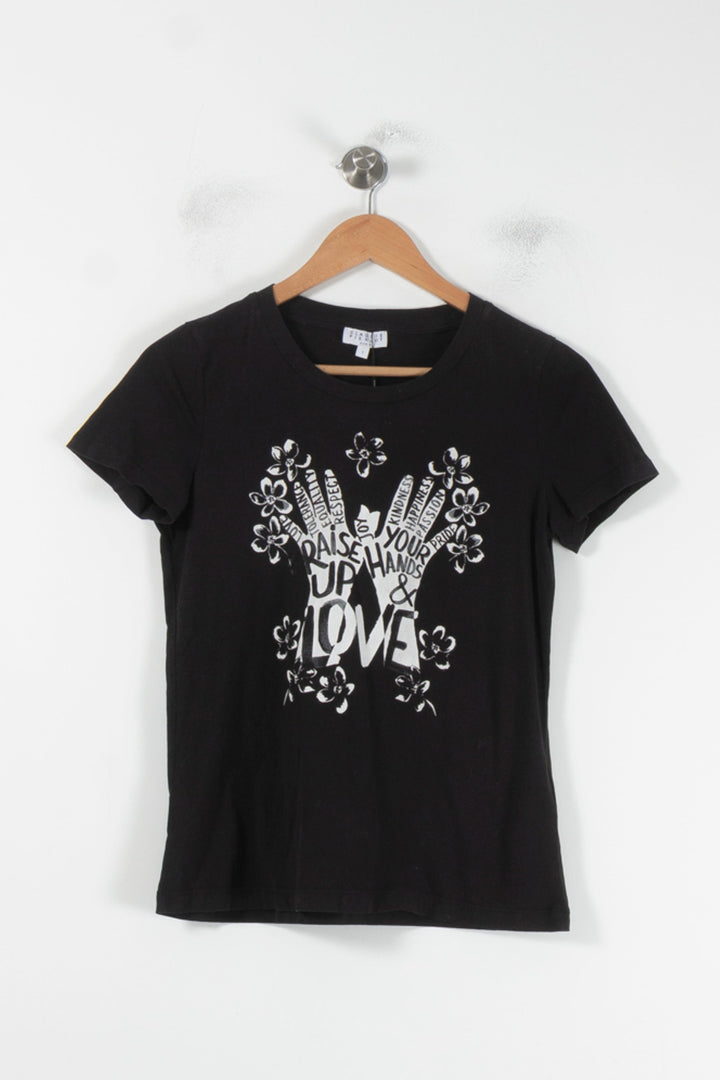 Tee-shirt Noir et Blanc - Taille S/36 de la marque Claudie Pierlot | PARAD68836 - Vendu par Paradigme - Image 2
