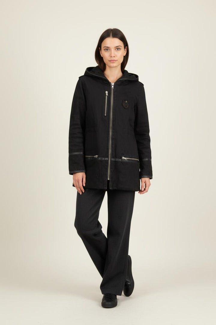 Parka Noire - Taille S/36 de la marque The Kooples | PARAD68838 - Vendu par Paradigme - Image 1