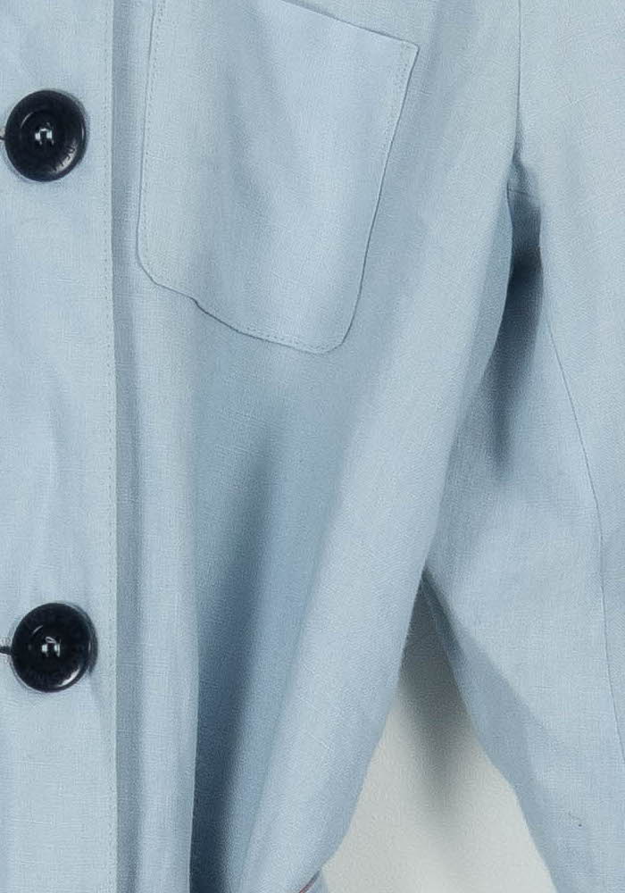 Trench Bleu clair et Rouge - Taille S/36 de la marque Ines de la Fressange Paris | PARAD68843 - Vendu par Paradigme - Image 3