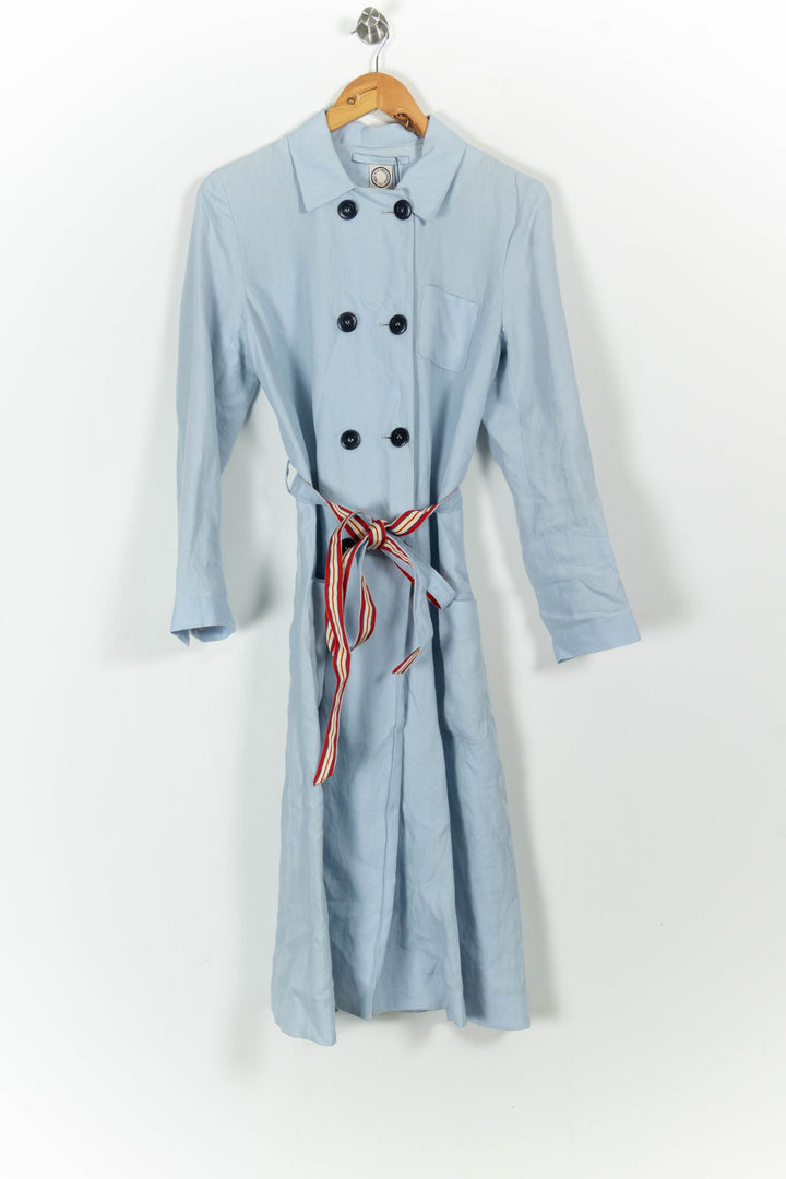 Trench Bleu clair et Rouge - Taille S/36 de la marque Ines de la Fressange Paris | PARAD68843 - Vendu par Paradigme - Image 2