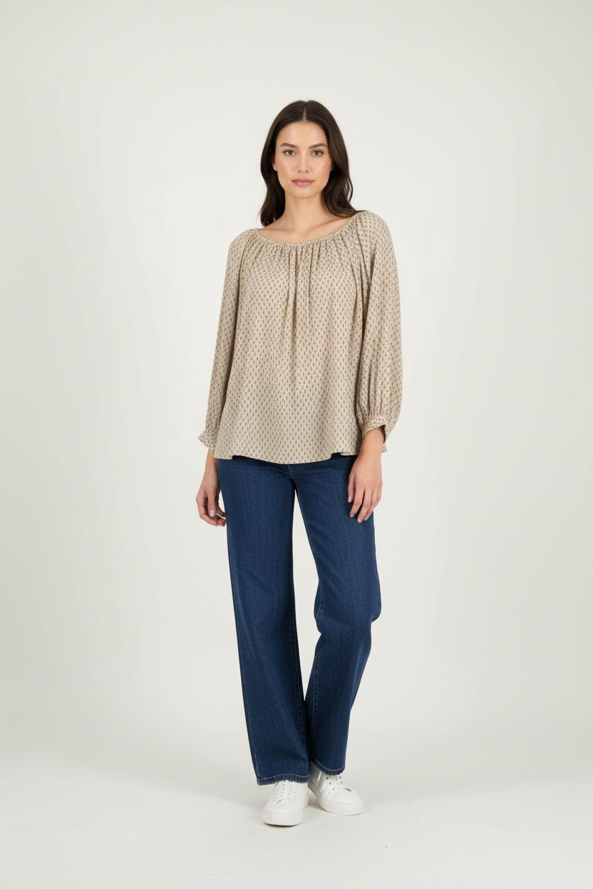 Blouse Beige - Taille S/36 de la marque Mes Demoiselles Paris | PARAD68845 - Vendu par Paradigme - Image 1