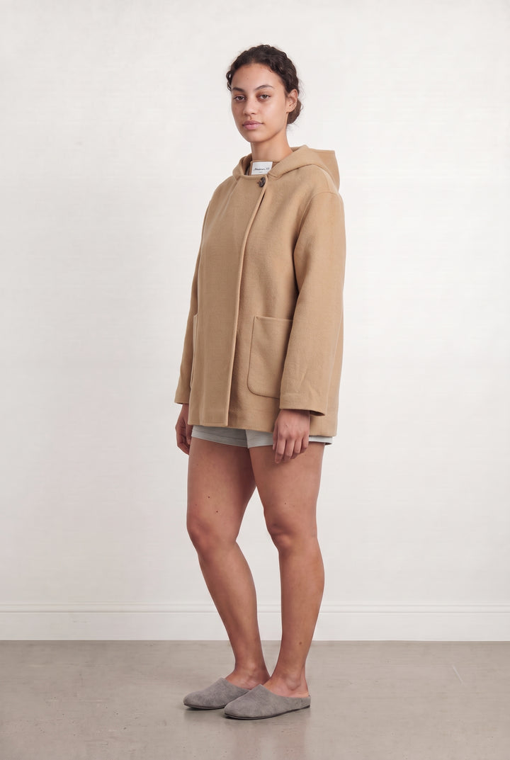 Manteau à Capuche Marron - Taille L/40 de la marque Maison 123 | PARAD68850 - Vendu par Paradigme - Image 1