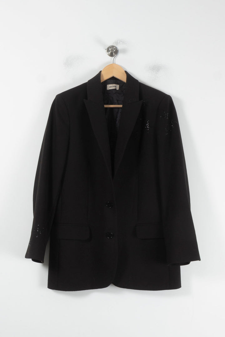 Blazer Noir - Taille M/38 de la marque Zadig&Voltaire | PARAD68854 - Vendu par Paradigme - Image 2