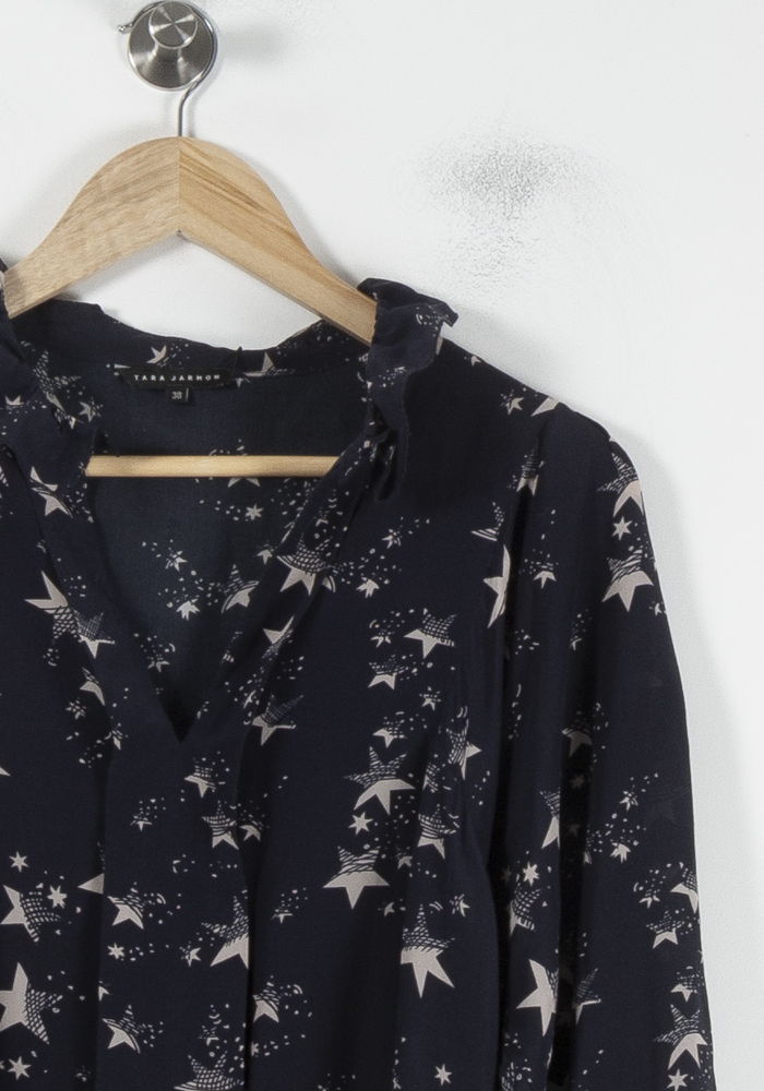 Blouse Bleue et Blanche - Taille M/38 de la marque Tara Jarmon | PARAD68861 - Vendu par Paradigme - Image 3