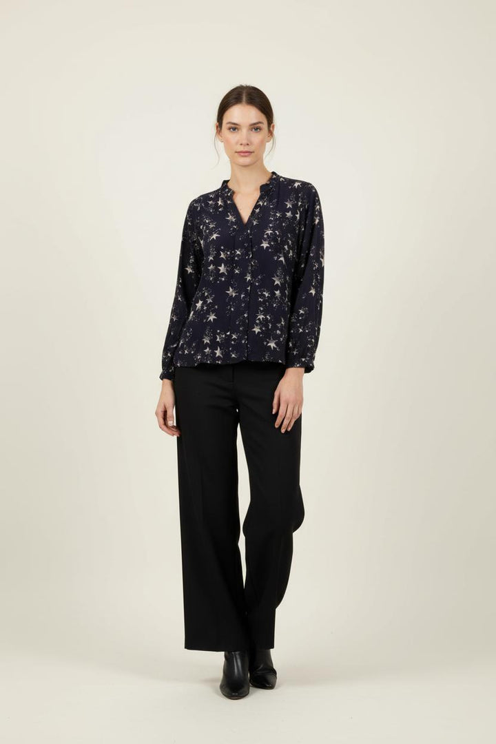 Blouse Bleue et Blanche - Taille M/38 de la marque Tara Jarmon | PARAD68861 - Vendu par Paradigme - Image 1