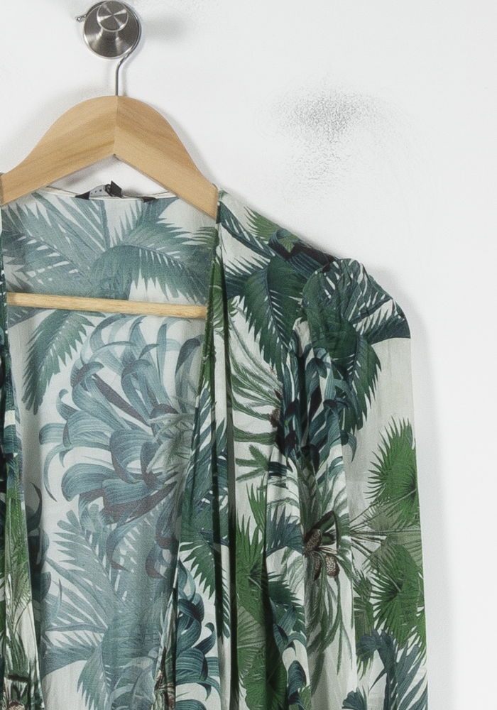 Robe Longue Verte et Blanche - Taille M/38 de la marque Tara Jarmon | PARAD68865 - Vendu par Paradigme - Image 3