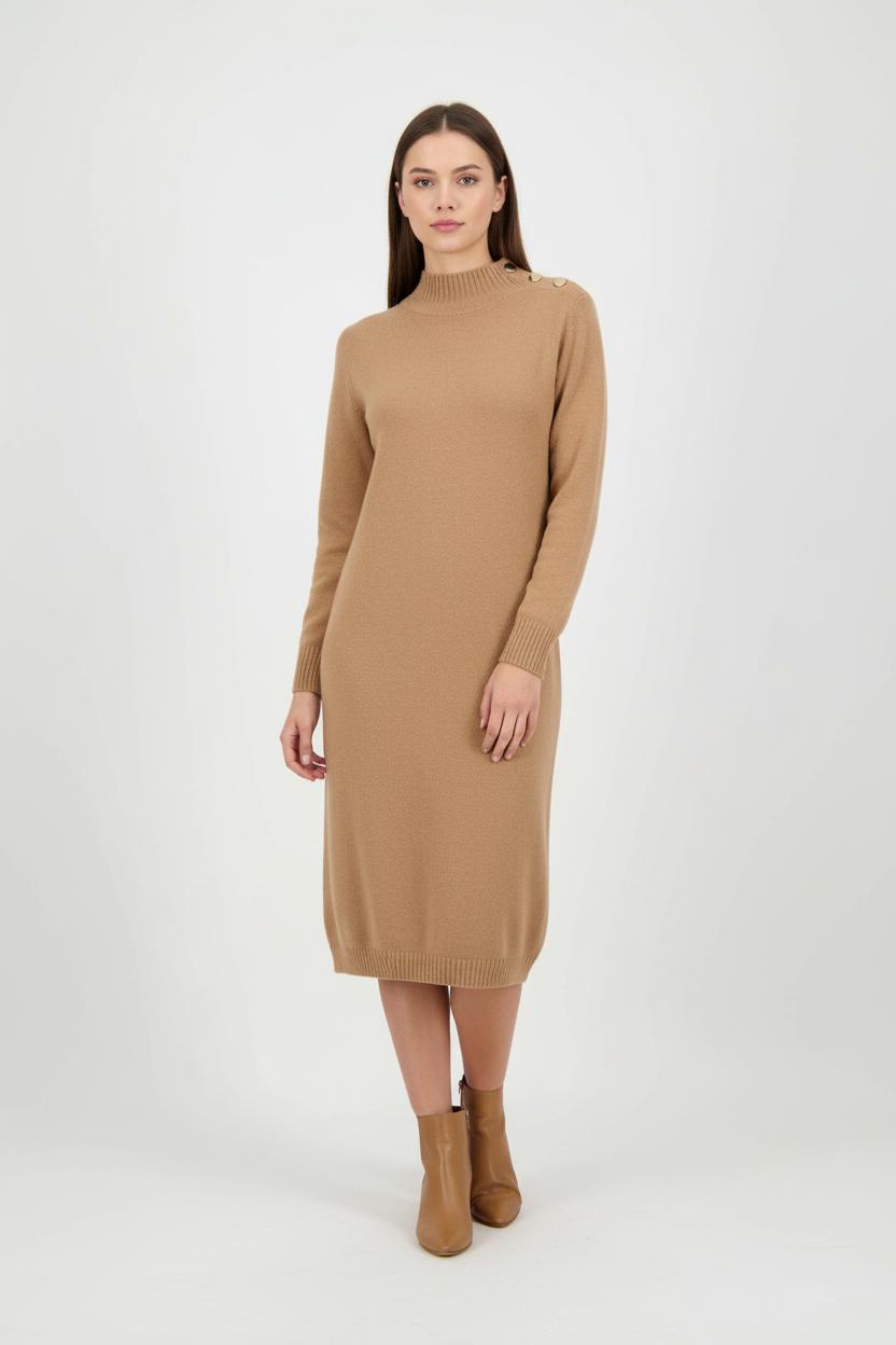 Robe Pull Beige - Taille M/38 de la marque Caroll | PARAD68871 - Vendu par Paradigme - Image 1