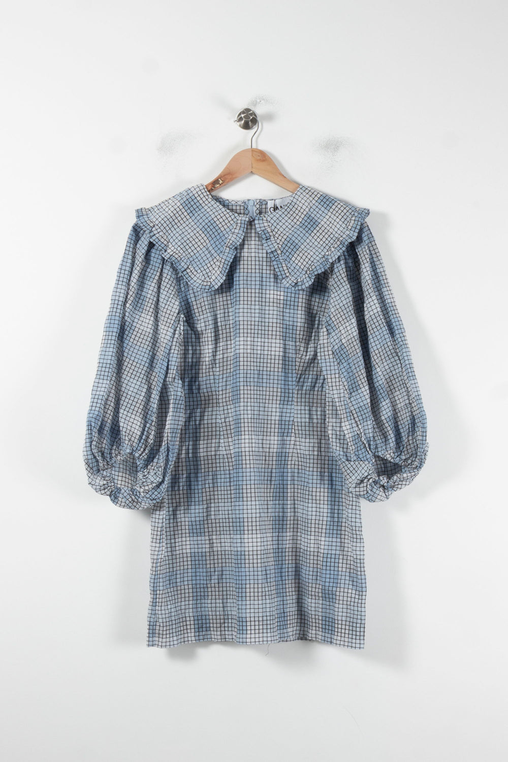 Robe Midi Bleue et Blanche - Taille M/38 de la marque Ganni | PARAD68872 - Vendu par Paradigme - Image 2