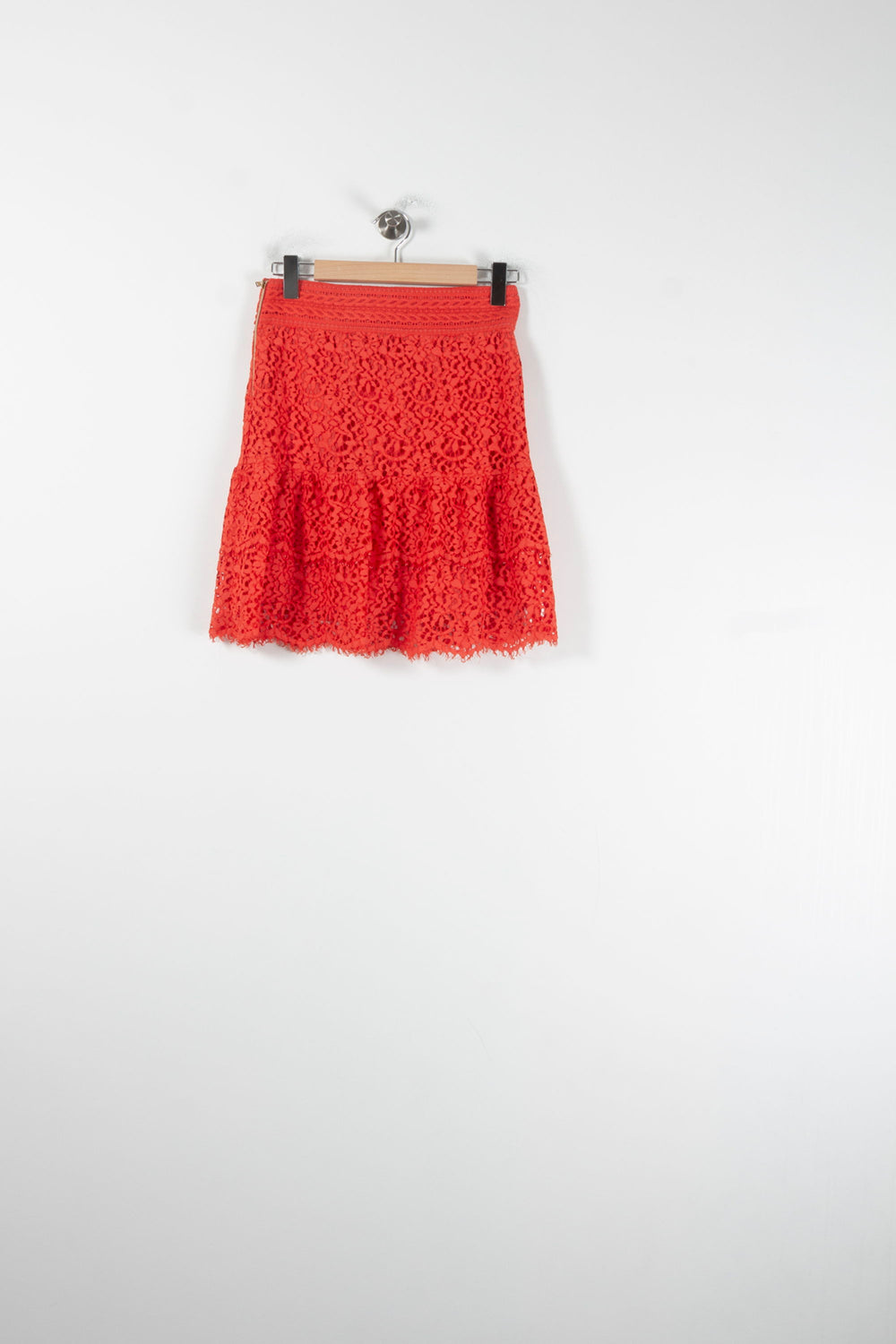 Jupe Dentelle Rouge - Taille M/38 de la marque Tara Jarmon | PARAD68875 - Vendu par Paradigme - Image 2