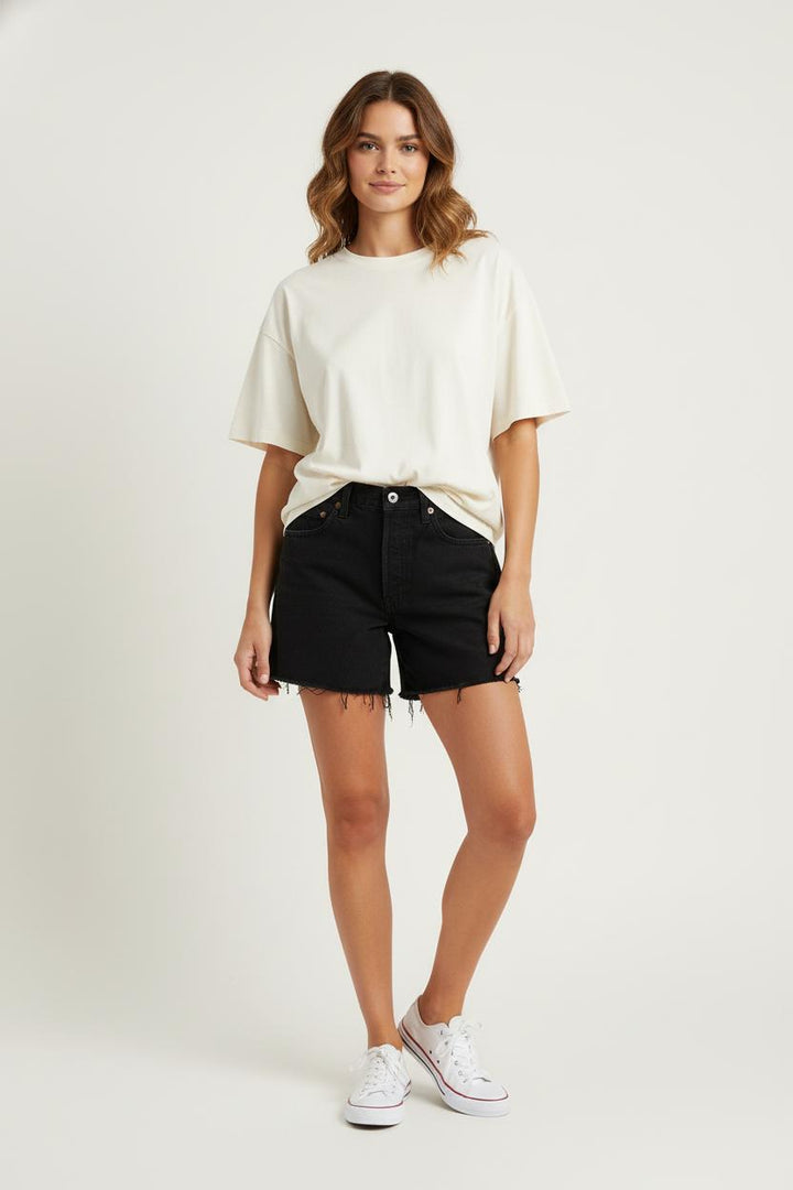 Short en Jean Noir - Taille M/38 de la marque Levi's | PARAD68876 - Vendu par Paradigme - Image 1