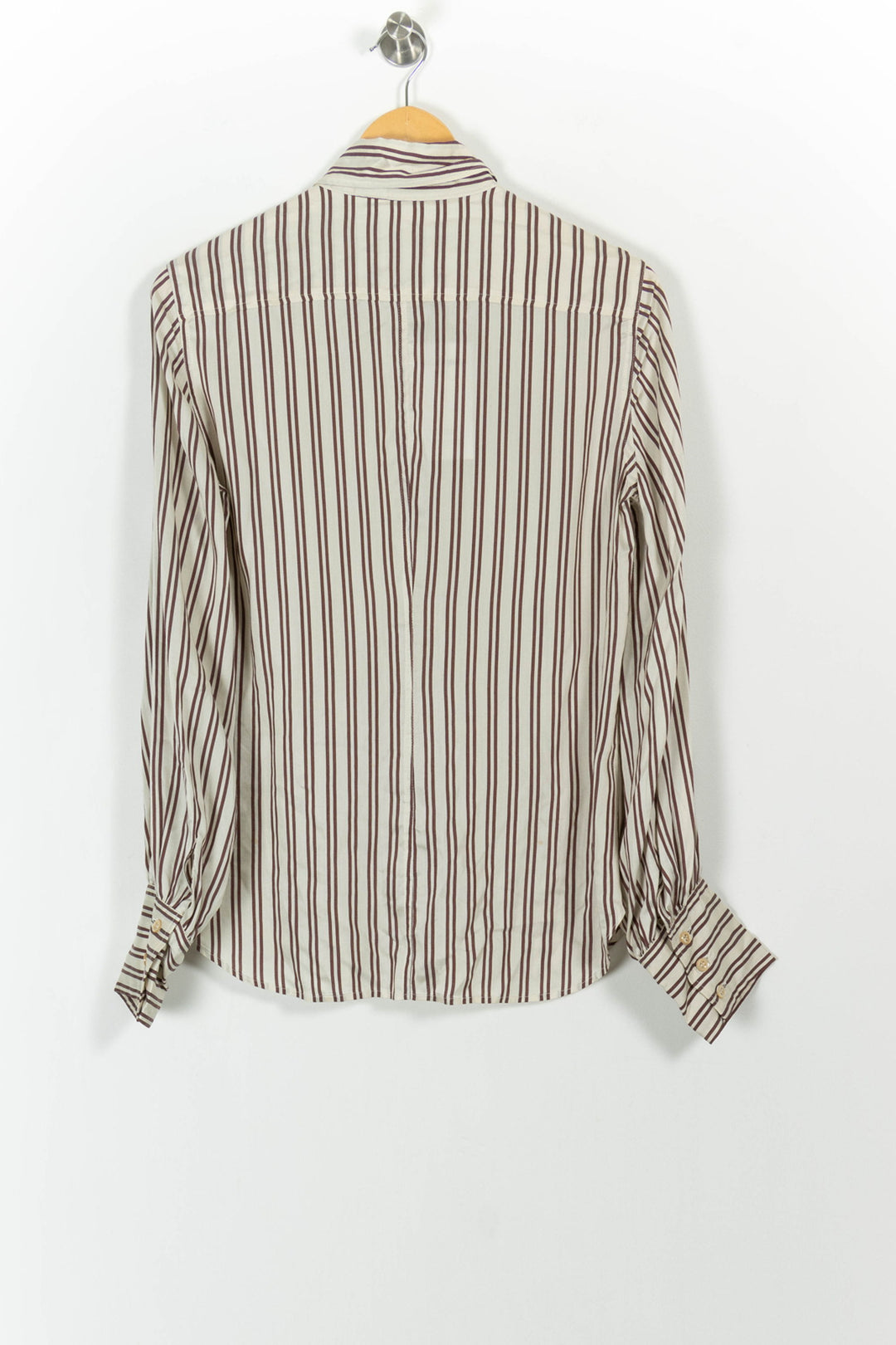 Chemise Rayée Blanc et Marron - Taille S/36 de la marque Isabel Marant | PARAD68881 - Vendu par Paradigme - Image 4