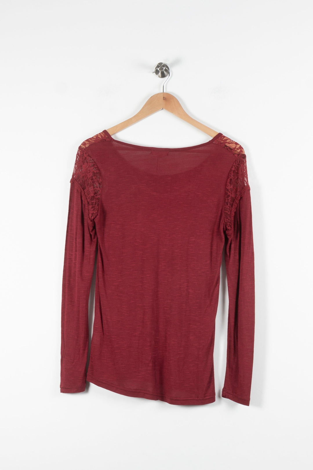 Tee-shirt Manches Longues Bordeaux - Taille M/38 de la marque Derhy | PARAD68891 - Vendu par Paradigme - Image 4