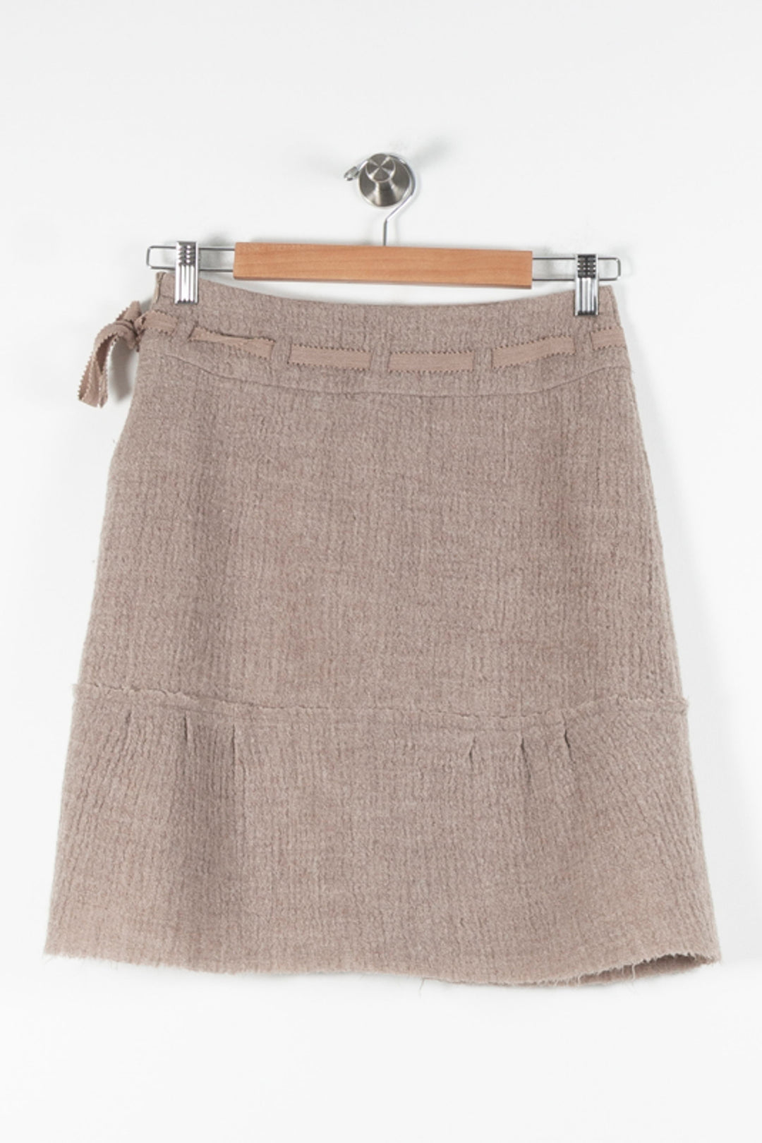 Jupe Laine Grise - Taille S/36 de la marque Max Mara | PARAD68894 - Vendu par Paradigme - Image 4